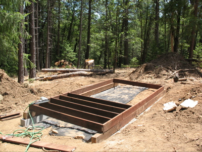 Laying the interior joists